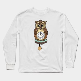 Owl Clock Long Sleeve T-Shirt